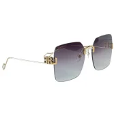 Солнцезащитные очки Balenciaga Rectangle Shape Form And Logo Symbols On Temples "Burgundy/Black"