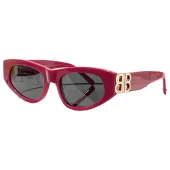 Солнцезащитные очки Balenciaga With Chain And Logo Decorated "Red/Black"
