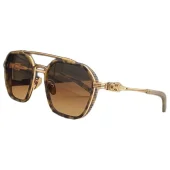 Солнцезащитные очки Chrome Hearts Fluted Frame And Aviator Shaped "Brown"