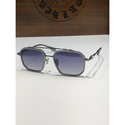 Солнцезащитные очки Chrome Hearts Frame With Ornament "Gray/Blue" фото № 2