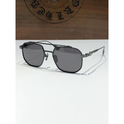 Солнцезащитные очки Chrome Hearts Patterns And Stripes On Temples "Black" фото № 2