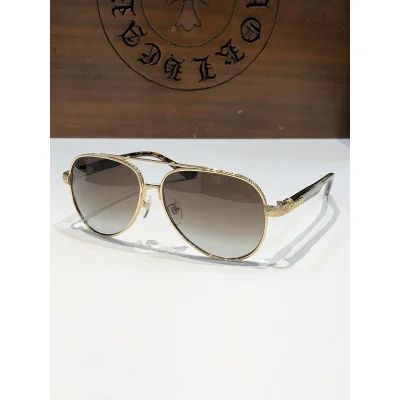 Солнцезащитные очки Chrome Hearts Frame With Patterns "Brown" фото № 2 Солнцезащитные очки Chrome Hearts Frame With Patterns "Brown" фото № 2