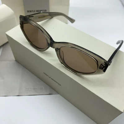 Солнцезащитные очки Gentle Monster Cat Eye Shaped Decorated By Logo "Brown" фото № 6