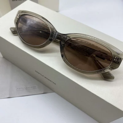 Солнцезащитные очки Gentle Monster Cat Eye Shaped Decorated By Logo "Brown" фото № 7