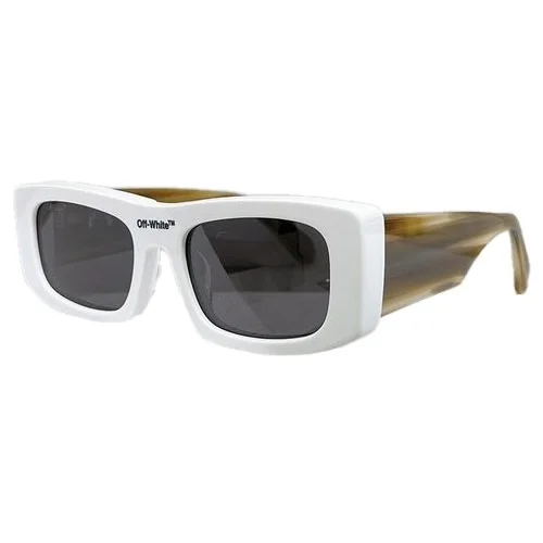 Солнцезащитные очки Off White Colorful Frame And Wide Temples "White"