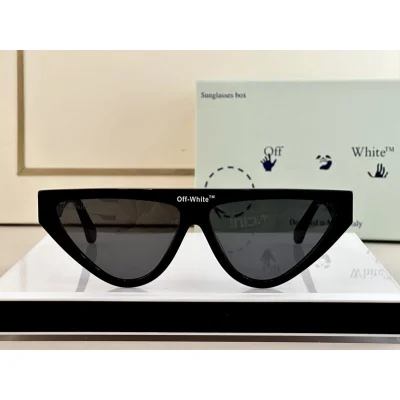 Солнцезащитные очки Off White Front Middle Inscription "Black" фото № 2