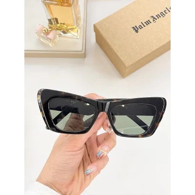 Солнцезащитные очки Palm Angels Temples Decorated By Palm "Black/Brown" фото № 2