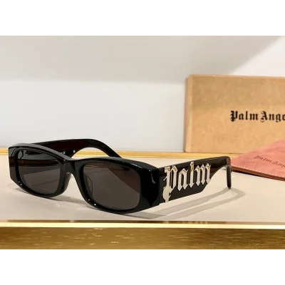 Солнцезащитные очки Palm Angels With Inscription On Temples "Black" фото № 2