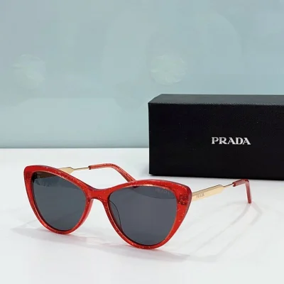 Солнцезащитные очки Prada Cat Eye Form With Thin Temples "Red" фото № 2 Солнцезащитные очки Prada Cat Eye Form With Thin Temples "Red" фото № 2