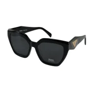 Солнцезащитные очки Prada Logo In Triangle On Side "Black"