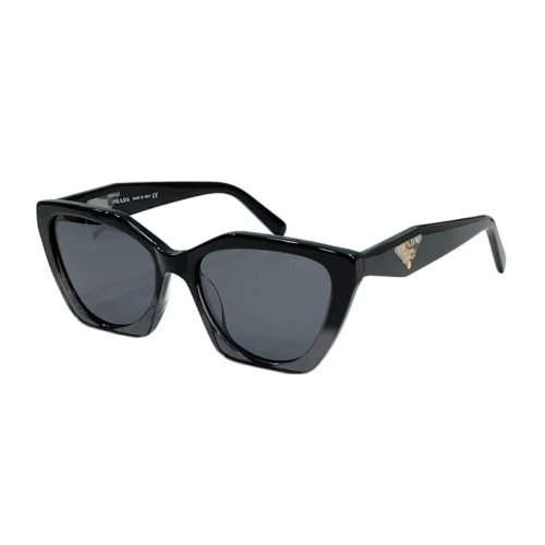 Солнцезащитные очки Prada Frame Decorated By Triangle And Logo "Black"