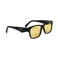 Солнцезащитные очки Prada Frame With Triangle And Logo "Black/Yellow"