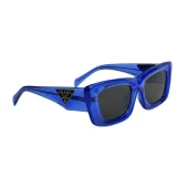 Солнцезащитные очки Prada Wide Temples With Big Logo "Blue"