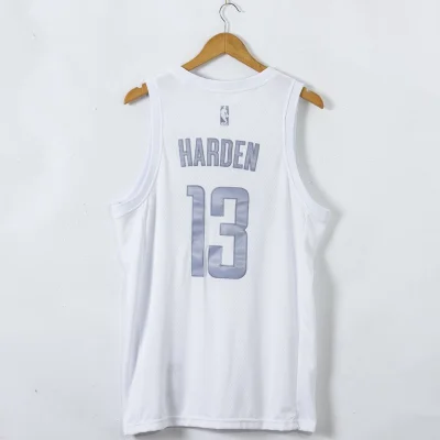 Баскетбольная Джерси Nike Houston Rockets 20 MVP №13 James Harden "White" фото № 3