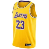 Баскетбольная Джерси Nike Los Angeles Lakers 18-19 №23 LeBron James "Yellow"