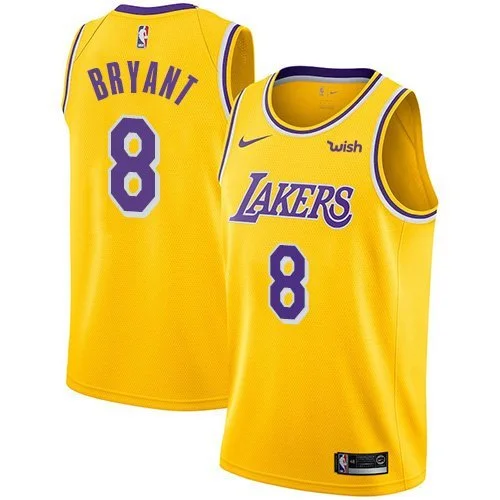 Баскетбольная Джерси Nike Los Angeles Lakers 18-19 №8 Kobe Bryant "Yellow"