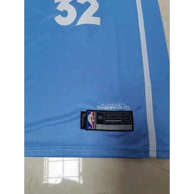 Баскетбольная Джерси Nike Minnesota Timberwolves 19-20 №32 Karl-Anthony Towns "Blue" фото № 4