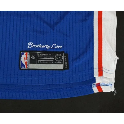 Баскетбольная Джерси Nike Philadelphia 76ers 17-18 №25 Ben Simmons "Blue" фото № 3