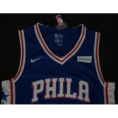 Баскетбольная Джерси Nike Philadelphia 76ers 17-18 №25 Ben Simmons "Blue" фото № 5