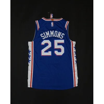 Баскетбольная Джерси Nike Philadelphia 76ers 17-18 №25 Ben Simmons "Blue" фото № 6