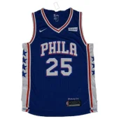 Баскетбольная Джерси Nike Philadelphia 76ers 17-18 №25 Ben Simmons "Blue"