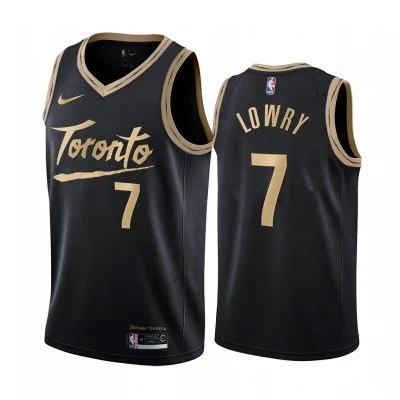 Баскетбольная Джерси Nike Toronto Raptors 21 №7 Kyle Lowry "Black" фото № 2