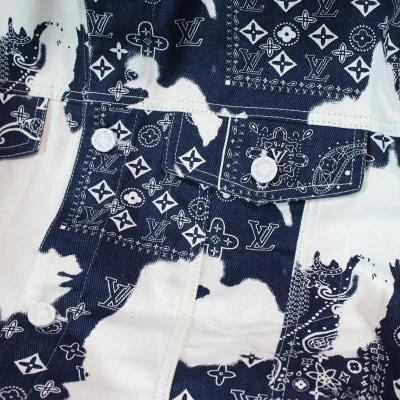Джинсовая Куртка Louis Vuitton With Patterns "Blue/White" фото № 2
