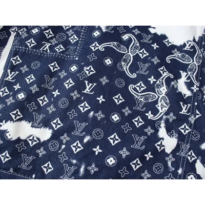 Джинсовая Куртка Louis Vuitton With Patterns "Blue/White" фото № 8