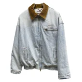 Куртка Miu Miu Frontside Denim Logo Miu Miu "Gray"