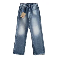 Джинсы Burberry Backside Brown Stripe Horse And Warrior "Blue"