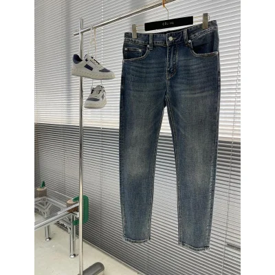 Штаны Christian Dior White Logo Backside "Blue" фото № 7 Штаны Christian Dior White Logo Backside "Blue" фото № 7