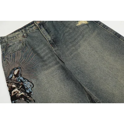 Джинсы Derschutze Distressed "Grey/Patchwork" фото № 2