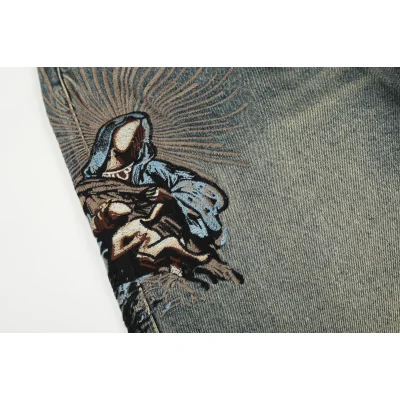 Джинсы Derschutze Distressed "Grey/Patchwork" фото № 4