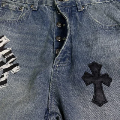 Джинсы Gallery Dept x Chrome Hearts Many Cross "Denim" фото № 4 Джинсы Gallery Dept x Chrome Hearts Many Cross "Denim" фото № 4