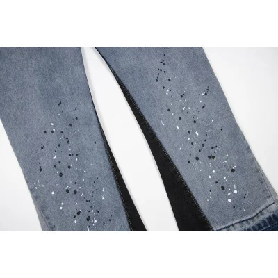 Джинсы Gallery Dept. LA Flare Distressed Splash "Blue" фото № 3
