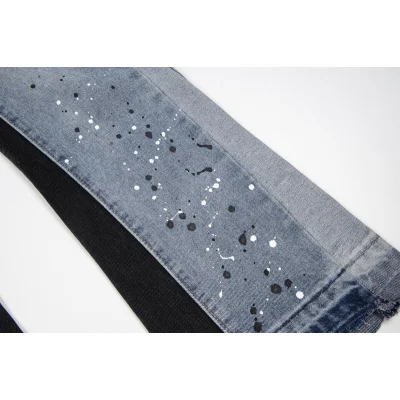 Джинсы Gallery Dept. LA Flare Distressed Splash "Blue" фото № 5