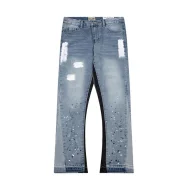 Джинсы Gallery Dept. LA Flare Distressed Splash "Blue"