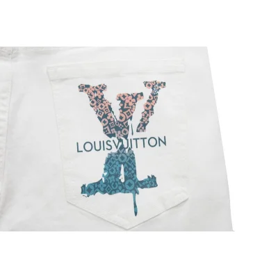 Джинсы Louis Vuitton Snow-White With Color Logo "White" фото № 7