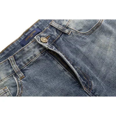 Джинсы Louis Vuitton With An Iron Patch On The Pocket "Blue" фото № 5