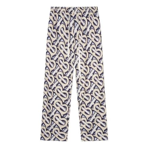 Штаны Burberry Woven Letters-Print "Beige/White"