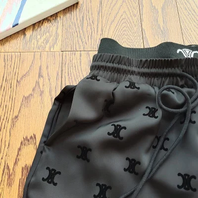 Штаны Celine On An Elastic Band With Logo Print "Black" фото № 7 Штаны Celine On An Elastic Band With Logo Print "Black" фото № 7