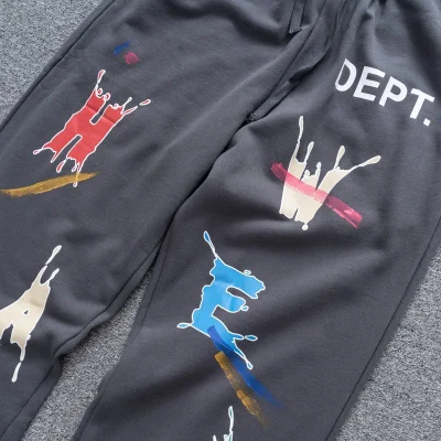 Штаны Gallery Dept Paint Letter Print "Gray" фото № 6