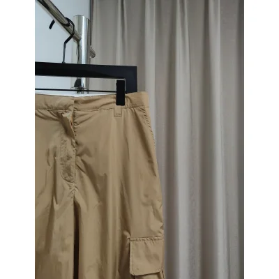 Штаны Miu Miu Backside White Logotype Logo Miu Miu "Brown" фото № 2