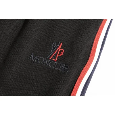Штаны Moncler With Logo And Stripes On The Side "Black" фото № 8