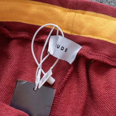 Штаны Rhude On A Yellow Elastic Band With White Stripes "Peach" фото № 5