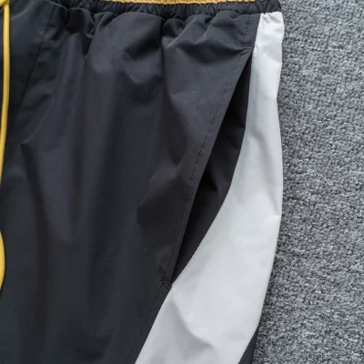 Штаны Rhude With Yellow Elastic Band "Black" фото № 5