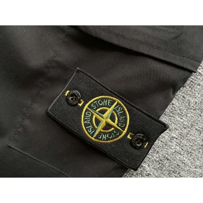 Штаны Stone Island With A Button Patch "Black" фото № 5