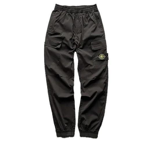 Штаны Stone Island With A Button Patch "Black"