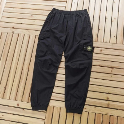 Штаны Stone Island With Patch On The Pocket - Logo "Black" фото № 2