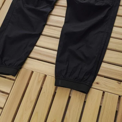 Штаны Stone Island With Patch On The Pocket - Logo "Black" фото № 3